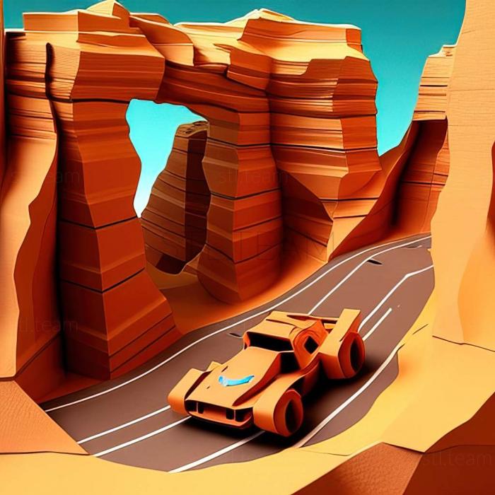 3D model Trackmania 2 Canyon game (STL)